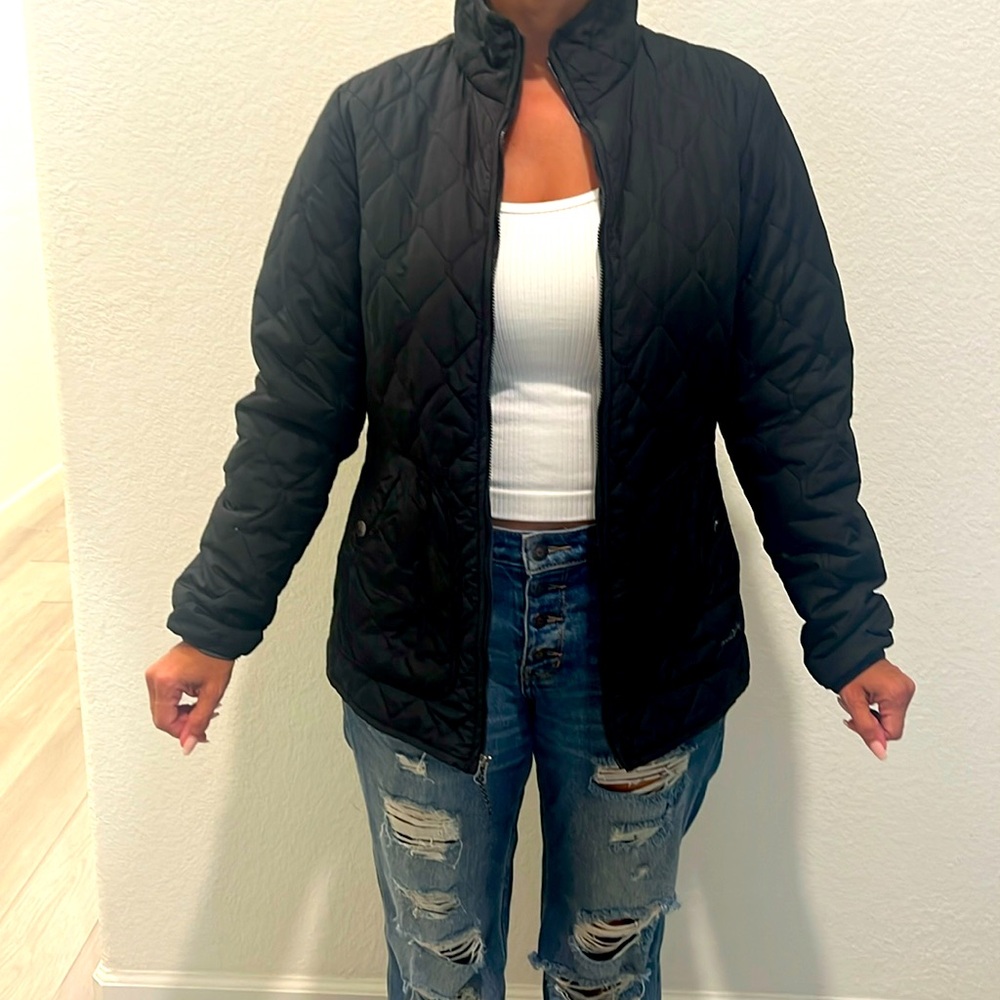 Eddie Bauer black quilted jacket